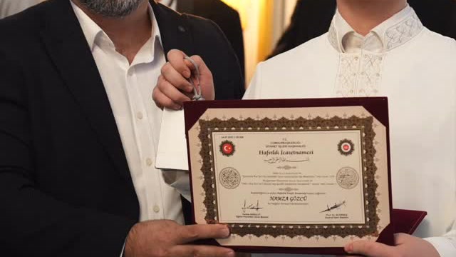 Hafızlık İcazet Merasimi